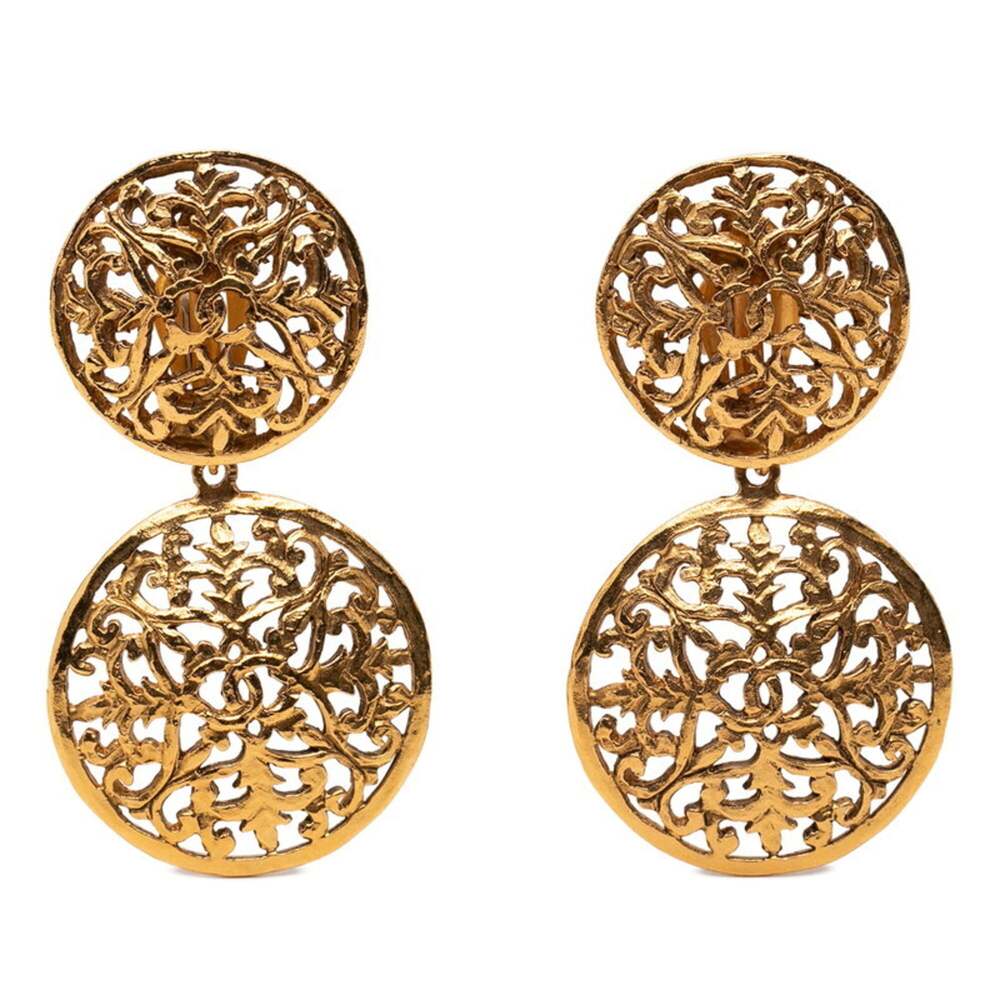 Chanel Cc Logo Clip-On Earrings Metal #276147C88B